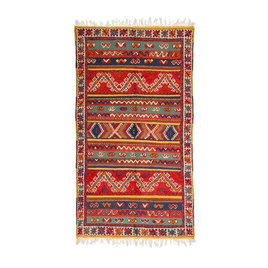 Moroccan Berber Wool Rug – Handwoven & Hand-Knotted Glaoui, 274 x 153 cm / 9 x 5 ft
