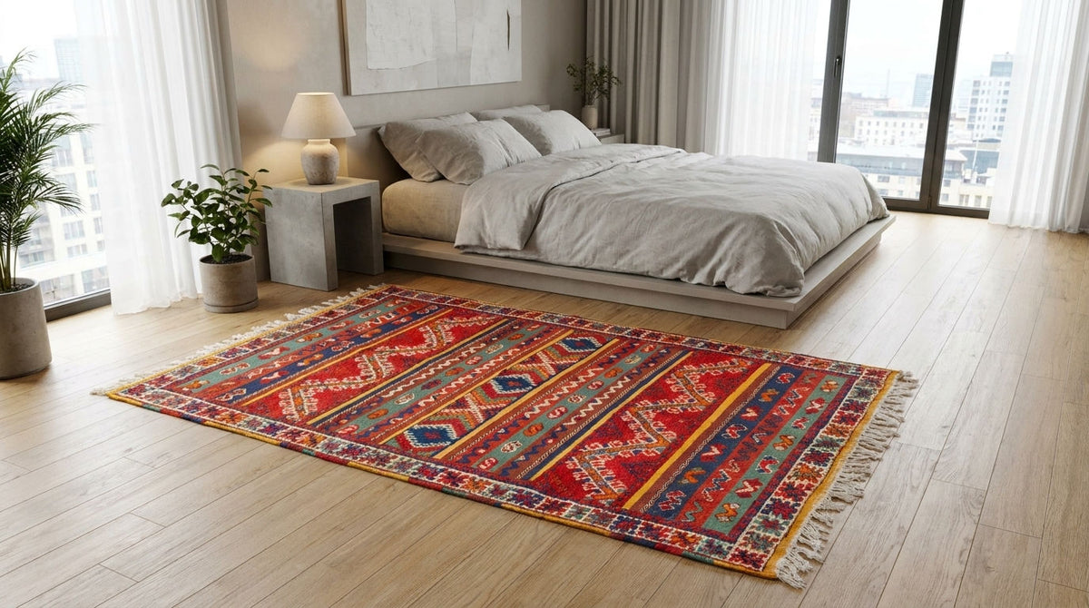Moroccan Berber Wool Rug – Handwoven & Hand-Knotted Glaoui, 274 x 153 cm / 9 x 5 ft