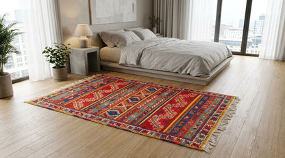 Moroccan Berber Wool Rug – Handwoven & Hand-Knotted Glaoui, 274 x 153 cm / 9 x 5 ft