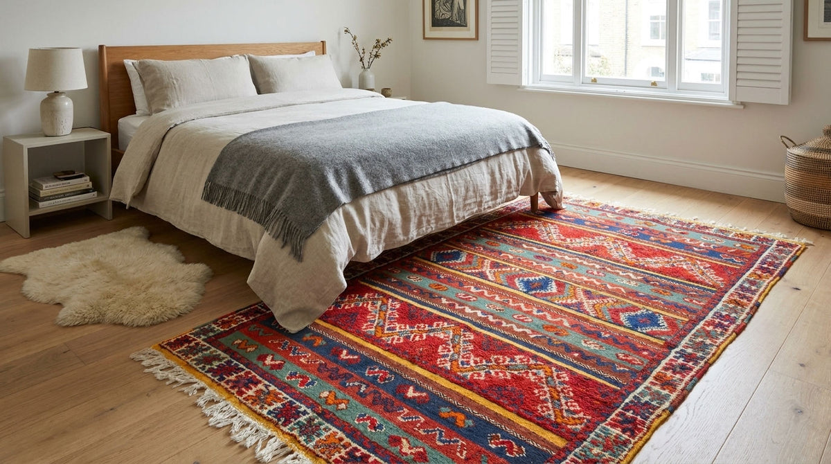 Moroccan Berber Wool Rug – Handwoven & Hand-Knotted Glaoui, 274 x 153 cm / 9 x 5 ft
