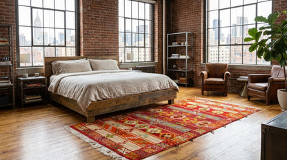 Moroccan Berber Wool Rug – Handwoven & Hand-Knotted Glaoui, 252 x 142 cm / 8.3 x 4.7 ft