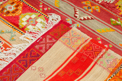 Moroccan Berber Wool Rug – Handwoven & Hand-Knotted Glaoui, 252 x 142 cm / 8.3 x 4.7 ft