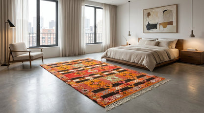 Moroccan Berber Wool Rug – Handwoven & Hand-Knotted Glaoui, 267 x 148 cm / 8.8 x 4.9 ft