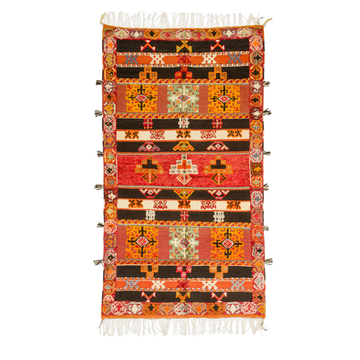 Moroccan Berber Wool Rug – Handwoven & Hand-Knotted Glaoui, 267 x 148 cm / 8.8 x 4.9 ft