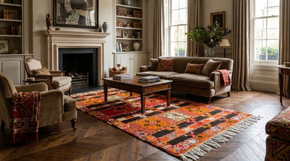 Moroccan Berber Wool Rug – Handwoven & Hand-Knotted Glaoui, 267 x 148 cm / 8.8 x 4.9 ft
