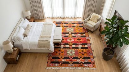 Moroccan Berber Wool Rug – Handwoven & Hand-Knotted Glaoui, 267 x 148 cm / 8.8 x 4.9 ft