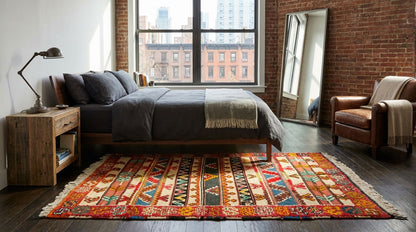 Moroccan Berber Wool Rug – Handwoven & Hand-Knotted Glaoui, 240 x 142 cm / 7.9 x 4.7 ft