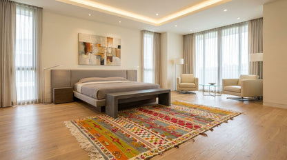 Moroccan Berber Wool Rug – Handwoven & Hand-Knotted Glaoui, 255 x 158 cm / 8.4 x 5.2 ft
