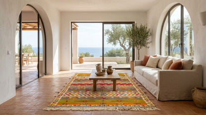 Moroccan Berber Wool Rug – Handwoven & Hand-Knotted Glaoui, 255 x 158 cm / 8.4 x 5.2 ft