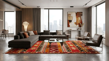 Moroccan Berber Wool Rug – Handwoven & Hand-Knotted Glaoui, 260 x 150 cm / 8.5 x 4.9 ft