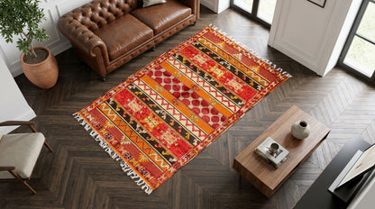 Moroccan Berber Wool Rug – Handwoven & Hand-Knotted Glaoui, 260 x 150 cm / 8.5 x 4.9 ft