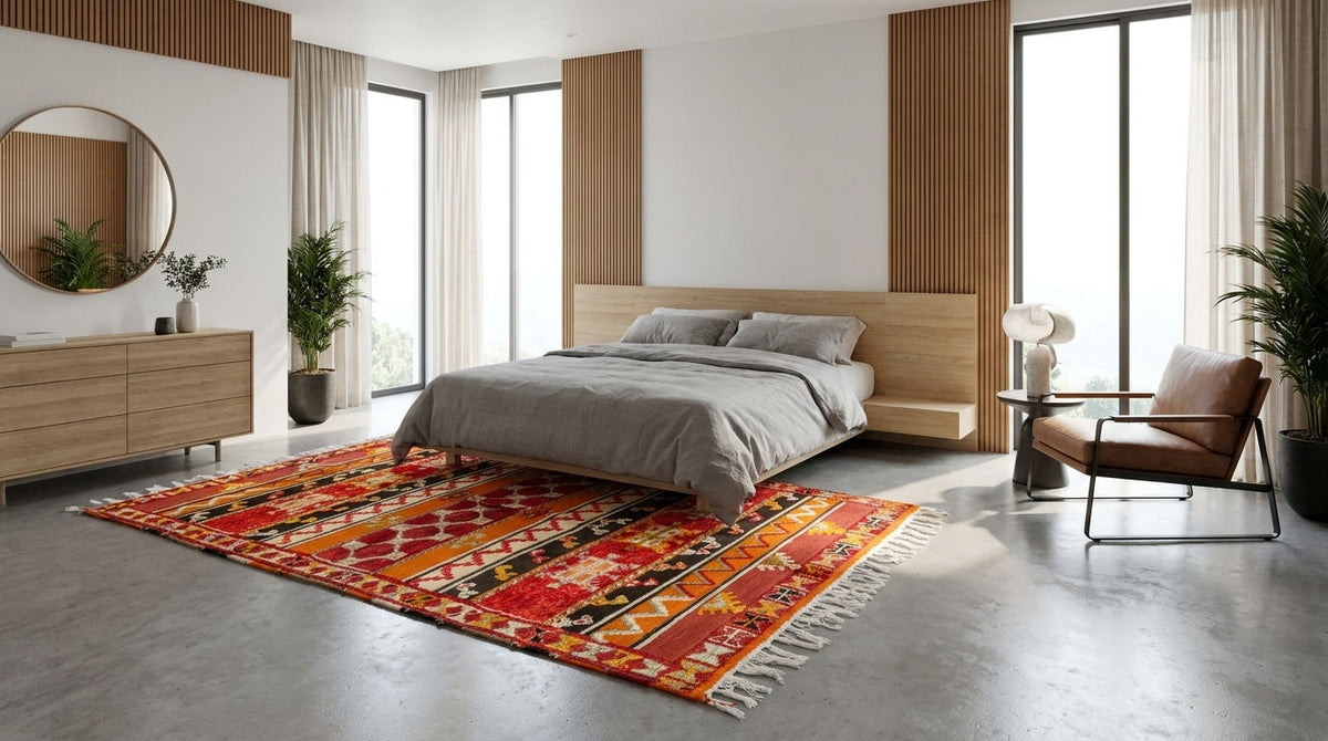 Moroccan Berber Wool Rug – Handwoven & Hand-Knotted Glaoui, 260 x 150 cm / 8.5 x 4.9 ft