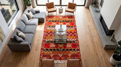 Moroccan Berber Wool Rug – Handwoven & Hand-Knotted Glaoui, 260 x 150 cm / 8.5 x 4.9 ft