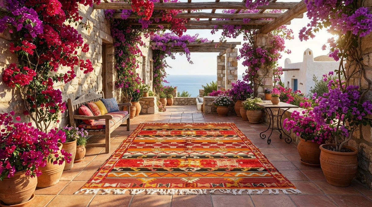 Moroccan Berber Wool Rug – Handwoven & Hand-Knotted Glaoui, 260 x 150 cm / 8.5 x 4.9 ft
