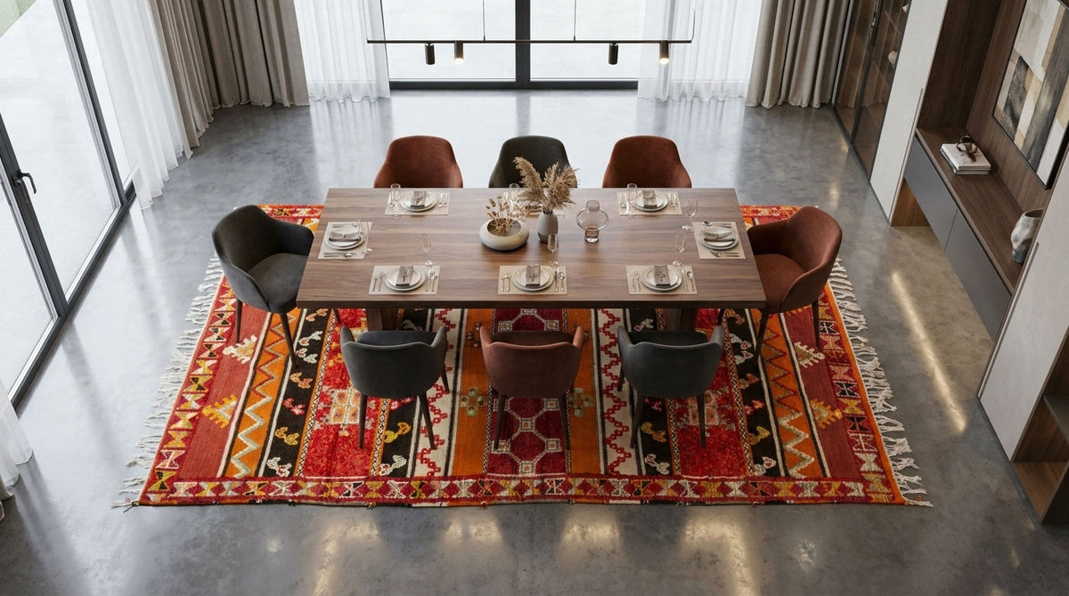 Moroccan Berber Wool Rug – Handwoven & Hand-Knotted Glaoui, 260 x 150 cm / 8.5 x 4.9 ft
