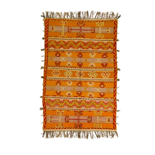 Moroccan Berber Wool Rug – Handwoven & Hand-Knotted Glaoui, 212 x 137 cm / 7 x 4.5 ft