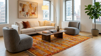 Moroccan Berber Wool Rug – Handwoven & Hand-Knotted Glaoui, 212 x 137 cm / 7 x 4.5 ft