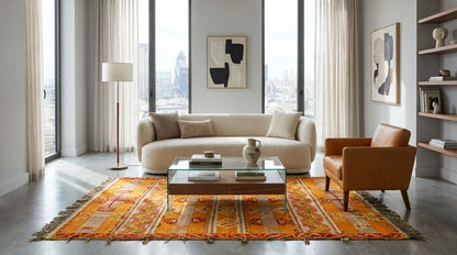 Moroccan Berber Wool Rug – Handwoven & Hand-Knotted Glaoui, 212 x 137 cm / 7 x 4.5 ft