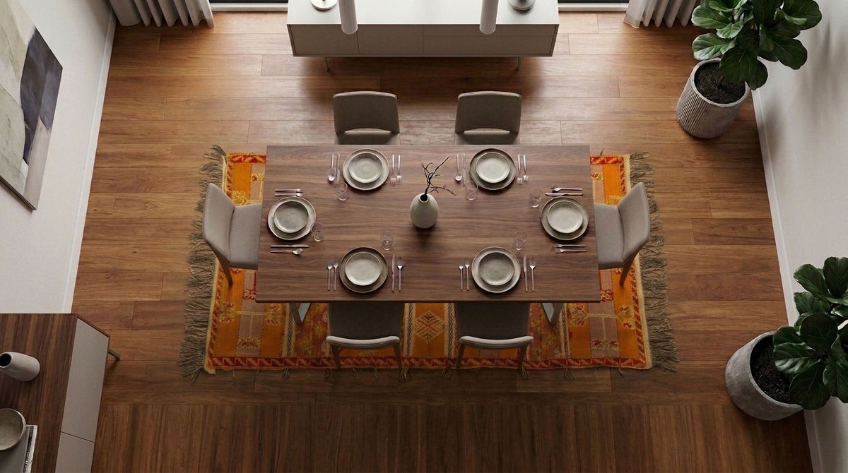 Moroccan Berber Wool Rug – Handwoven & Hand-Knotted Glaoui, 212 x 137 cm / 7 x 4.5 ft