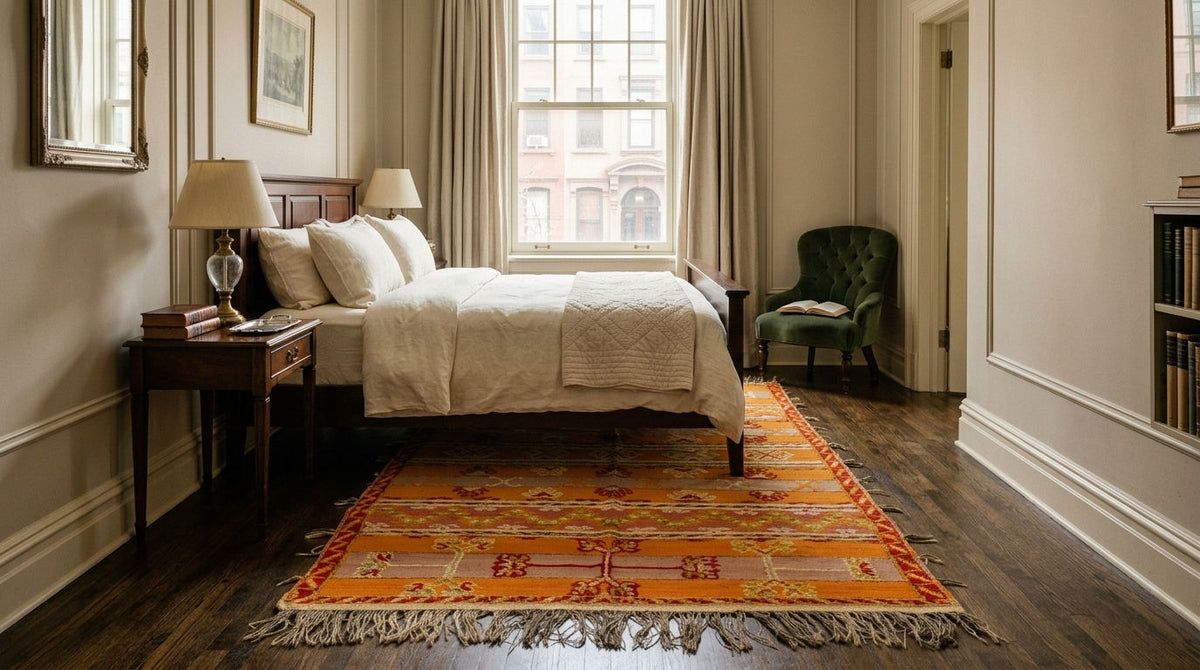 Moroccan Berber Wool Rug – Handwoven & Hand-Knotted Glaoui, 212 x 137 cm / 7 x 4.5 ft