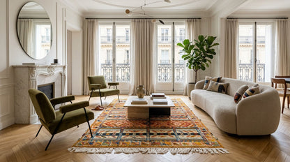 Moroccan Berber Wool Rug – Handwoven & Hand-Knotted Glaoui, 252 x 156 cm / 8.3 x 5.1 ft