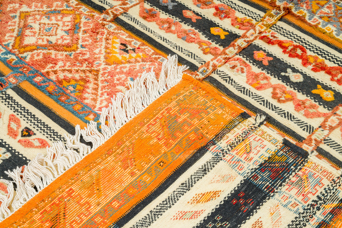 Moroccan Berber Wool Rug – Handwoven & Hand-Knotted Glaoui, 252 x 156 cm / 8.3 x 5.1 ft