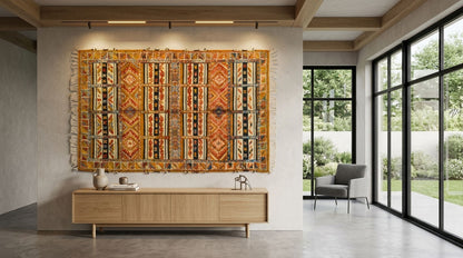 Moroccan Berber Wool Rug – Handwoven & Hand-Knotted Glaoui, 252 x 156 cm / 8.3 x 5.1 ft