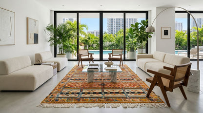 Moroccan Berber Wool Rug – Handwoven & Hand-Knotted Glaoui, 252 x 156 cm / 8.3 x 5.1 ft