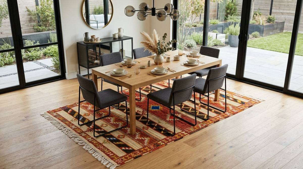 Moroccan Berber Wool Rug – Handwoven & Hand-Knotted Glaoui, 256 x 152 cm / 8.4 x 5 ft