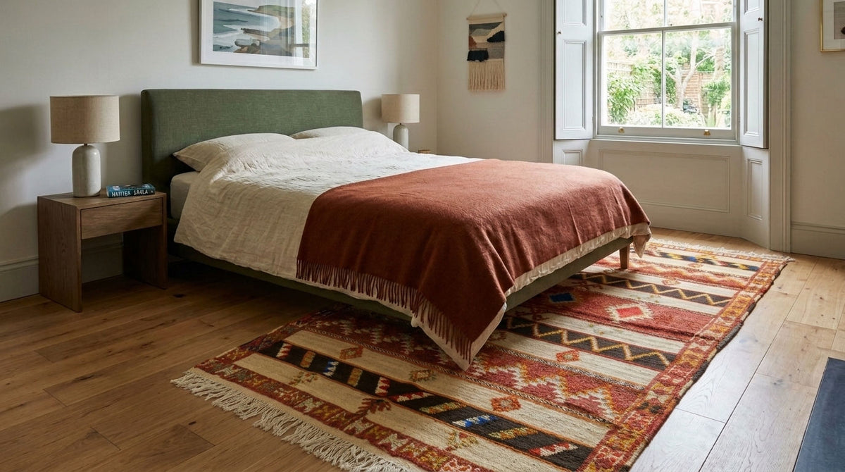 Moroccan Berber Wool Rug – Handwoven & Hand-Knotted Glaoui, 256 x 152 cm / 8.4 x 5 ft