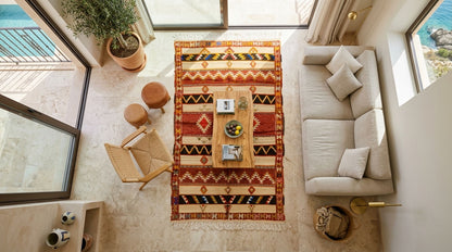 Moroccan Berber Wool Rug – Handwoven & Hand-Knotted Glaoui, 256 x 152 cm / 8.4 x 5 ft