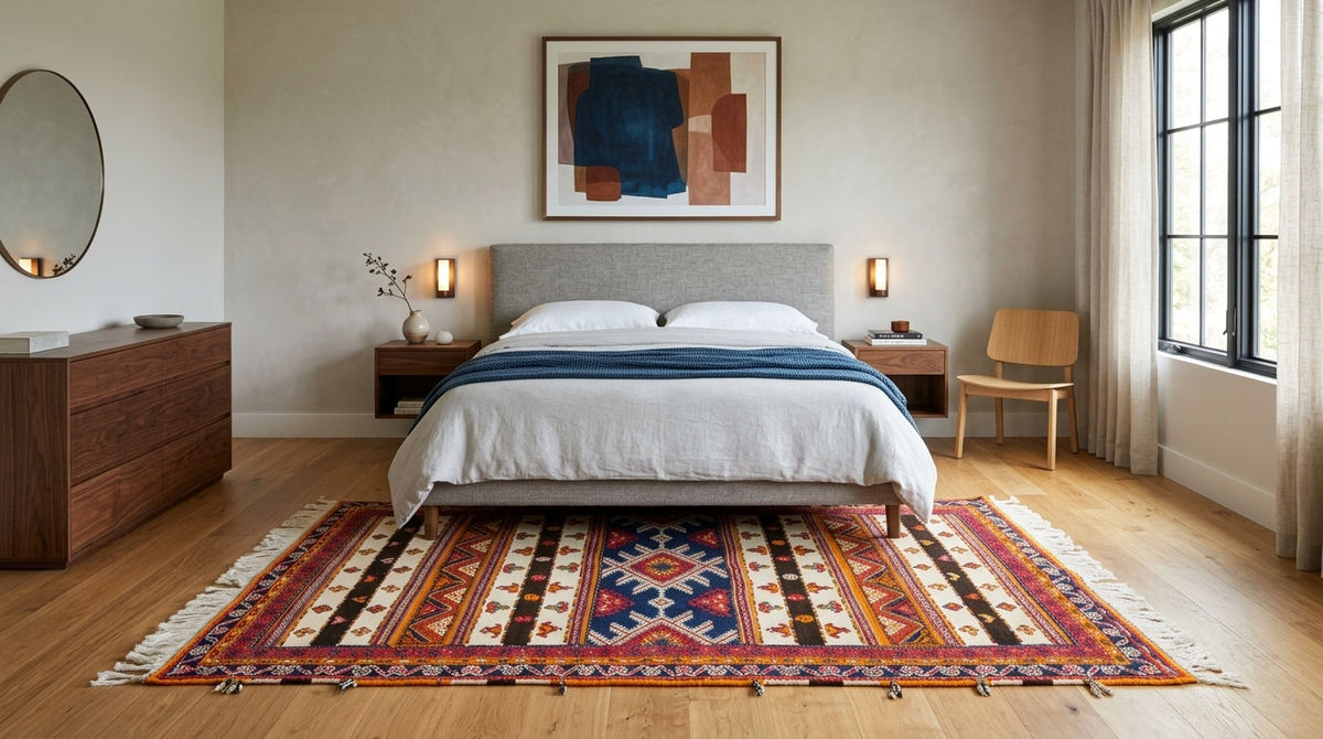 Moroccan Berber Wool Rug – Handwoven & Hand-Knotted Glaoui, 260 x 157 cm / 8.5 x 5.2 ft