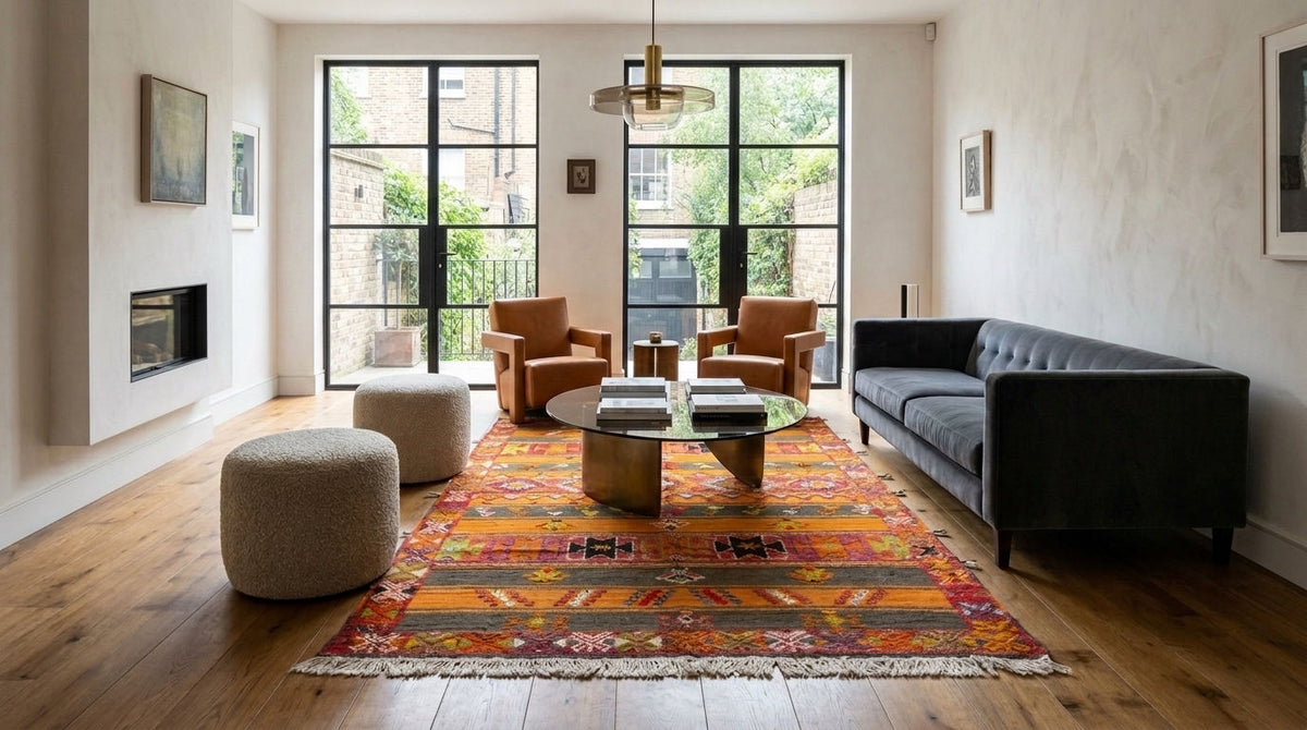 Moroccan Berber Wool Rug – Handwoven & Hand-Knotted Glaoui, 260 x 152 cm / 8.5 x 5 ft