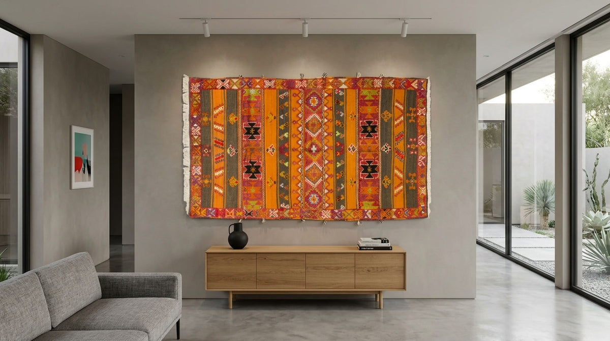 Moroccan Berber Wool Rug – Handwoven & Hand-Knotted Glaoui, 260 x 152 cm / 8.5 x 5 ft