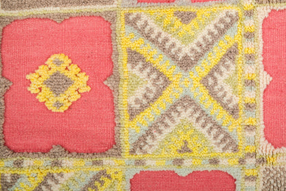 Moroccan Berber Wool Rug – Handwoven & Hand-Knotted, 165 x 106 cm / 5.4 x 3.5 ft