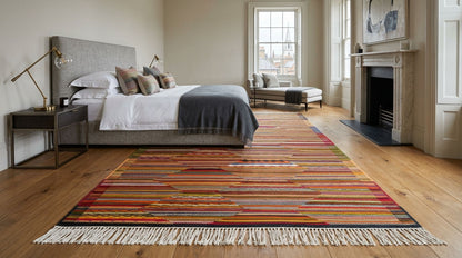 Moroccan Berber Wool Rug – Handwoven Reversible Taznakht Kilim, 258 x 158 cm / 8.5 x 5.2 ft
