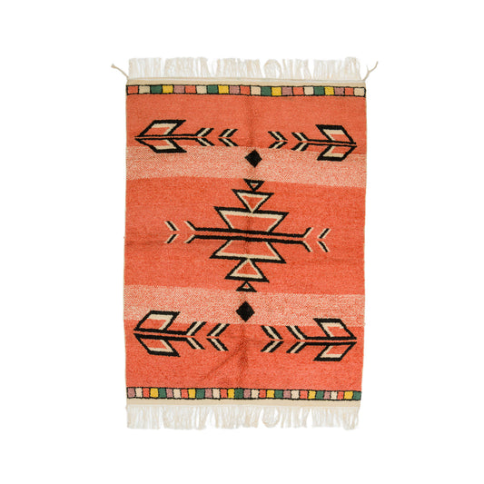 Moroccan Berber Wool Rug – Hand-Knotted Geometric, 208 x 153 cm / 6.8 x 5 ft
