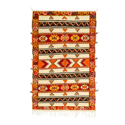 Moroccan Berber Wool Rug – Handwoven & Hand-Knotted Glaoui, 244 x 150 cm / 8 x 4.9 ft