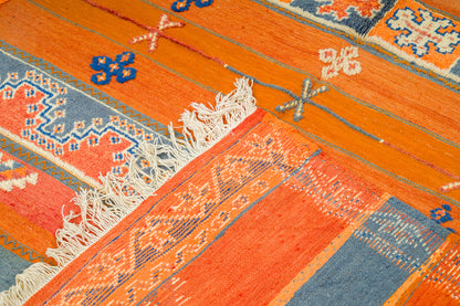 Moroccan Berber Wool Rug – Handwoven & Hand-Knotted Glaoui, 256 x 157 cm / 8.4 x 5.1 ft