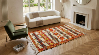 Moroccan Berber Wool Rug – Handwoven & Hand-Knotted Glaoui, 242 x 143 cm / 7.9 x 4.7 ft