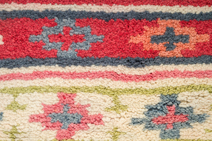 Moroccan Berber Wool Rug – Hand-Knotted Geometric, 225 x 140 cm / 7.4 x 4.6 ft