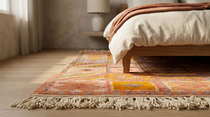 Moroccan Berber Wool Rug – Handwoven & Hand-Knotted, 210 x 155 cm / 6.9 x 5.1 ft