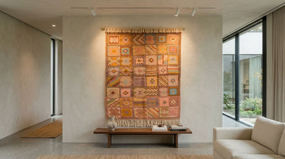 Moroccan Berber Wool Rug – Handwoven & Hand-Knotted, 210 x 155 cm / 6.9 x 5.1 ft