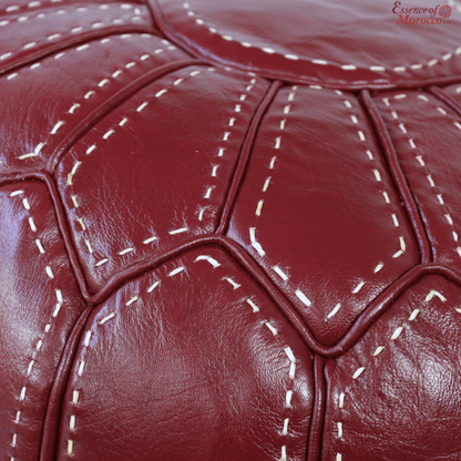 moroccan-largepouffe-pouf-ottoman-footstool-cover-only-or-stuffed-real-burgundy-leather.-handmade-cover-only-or-stuffed-cover-only