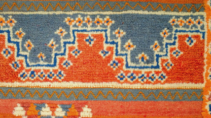 Moroccan Berber Wool Rug – Handwoven & Hand-Knotted Glaoui, 256 x 157 cm / 8.4 x 5.1 ft