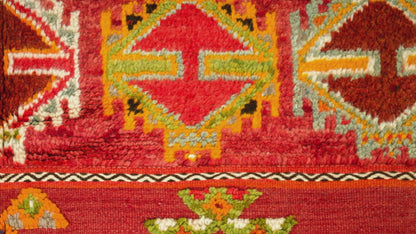 Moroccan Berber Wool Rug – Handwoven & Hand-Knotted Glaoui, 252 x 142 cm / 8.3 x 4.7 ft