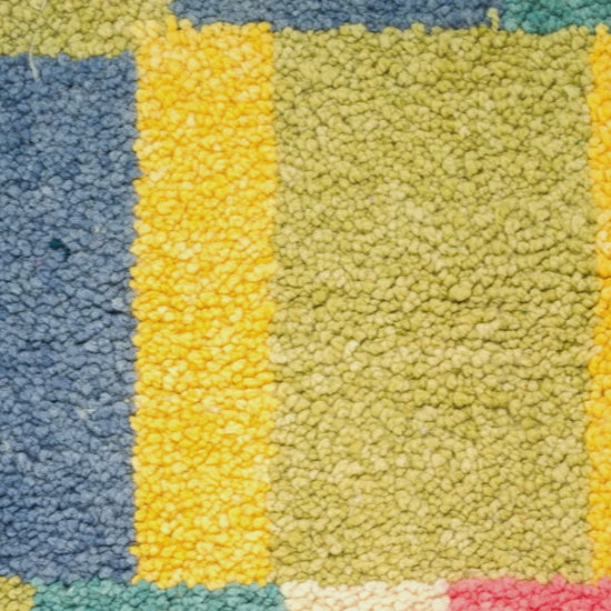 video of a close-up of a high pile moroccan rug