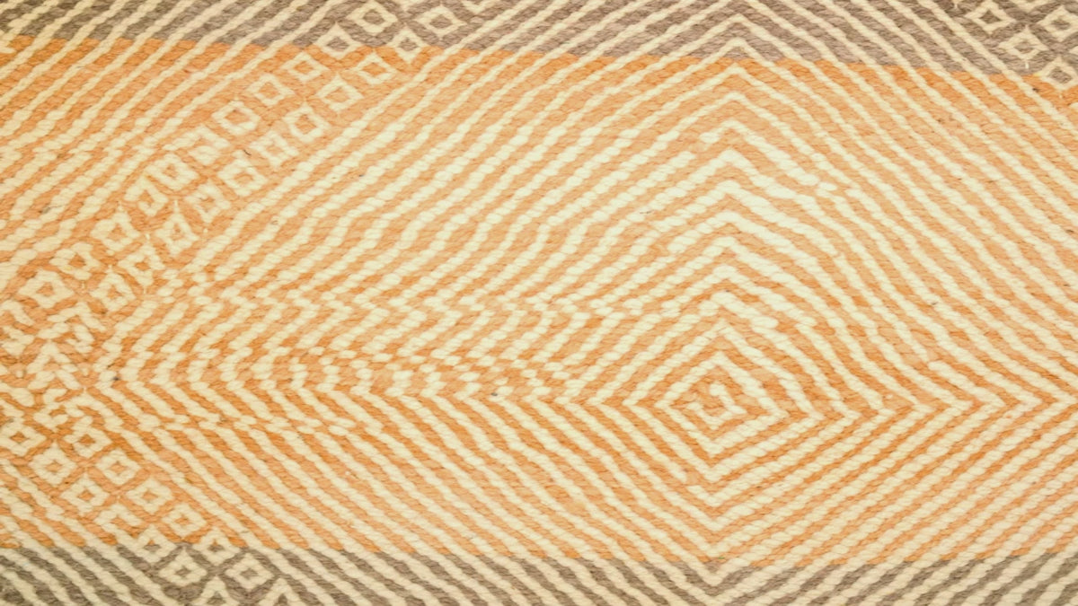video close-up of a Zanafi Moroccan rug