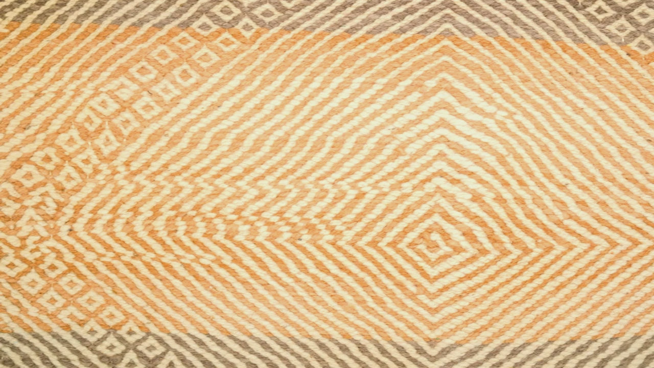 video close-up of a Zanafi Moroccan rug
