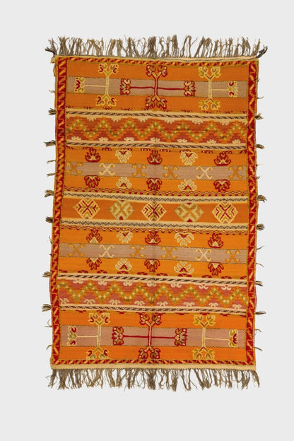 Moroccan Berber Wool Rug – Handwoven & Hand-Knotted Glaoui, 212 x 137 cm / 7 x 4.5 ft